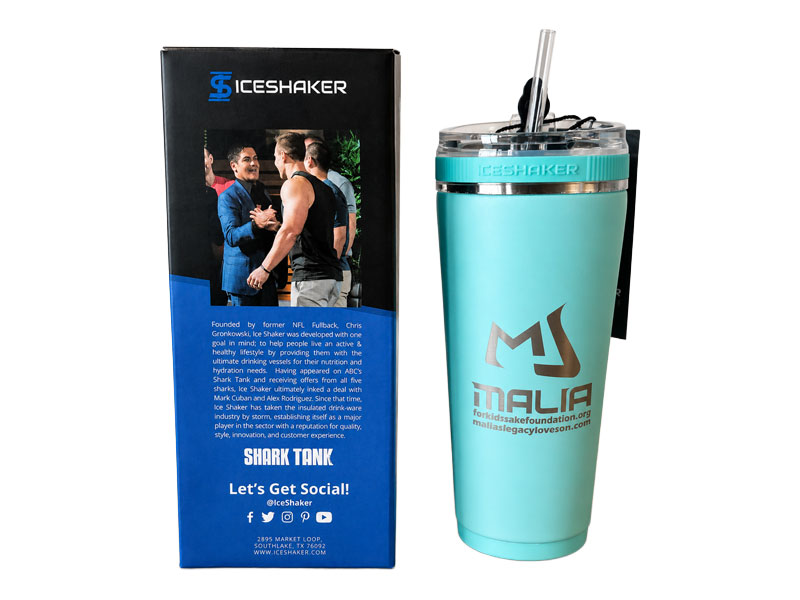 Malia Ice Shaker Water Cup with Straw